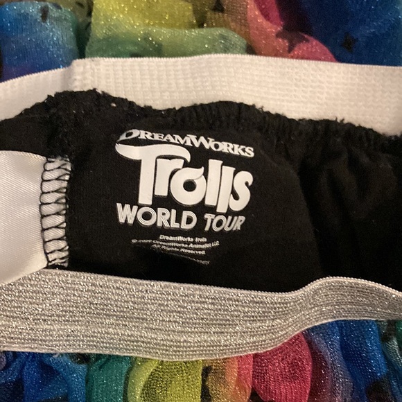 Dream works Trolls 3T skort colorful rainbow skirt - Picture 5 of 7
